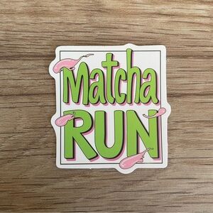 “Matcha Run” Drink Sticker